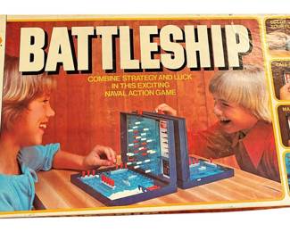 Vintage Milton Bradley Battleship Board