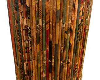 Rolled Magazine MCM Trash Can