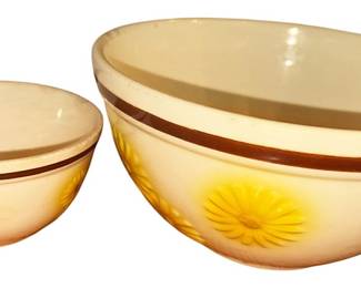 Hull Pottery Sunflower Bowls