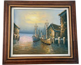 Framed Oil Painting
