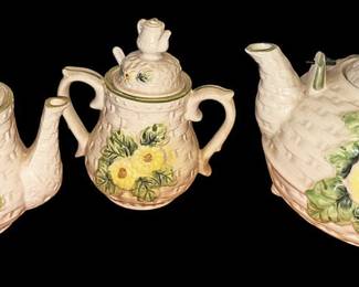 Vintage Sunflower Ceramic Tea Set