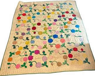 Colorful Floral Quilt