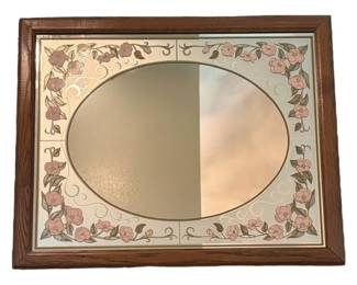 Vintage Floral Mirror