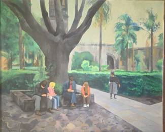 Pat Berger oil on canvas.