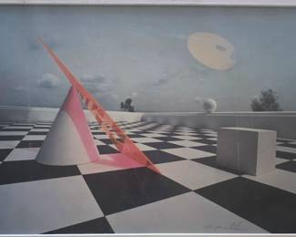 Jayme Odgers serigraph. Signed and numbered.