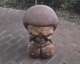 Ceramic Tiki head.