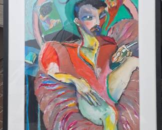Ed mixed media on paper.