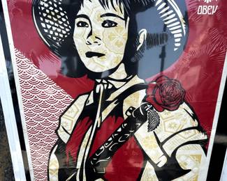 Sheperd Fairey serigraph.