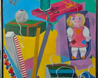 J. HOGGSON 30" x 25" oil on canvas.