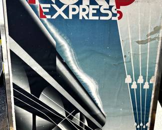 Antique French travel poster.