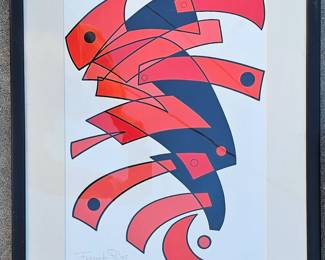 Fernando Palos Mexican serigraph.