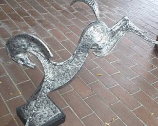 Cast metal horse 30".