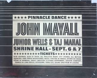 John Mayall concert poster.