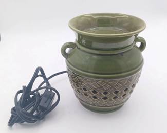 Green PartyLite Electronic Lamp & Wax Warmer
