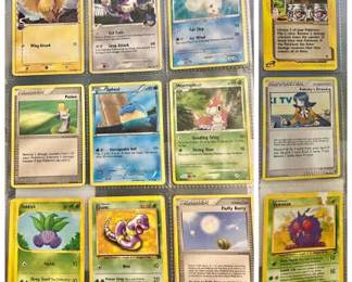 (12) Pokémon Cards ft. Supporter & Trainer Cards
