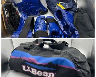 Sparring Gear in LLBean Duffle Bag
