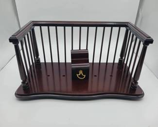 Bombay Company Mahogany Book Caddy in Original Box
