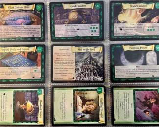 (9) Harry Potter Cards — ft. Silver Unicorn Horn Holo 2002 WOTC

