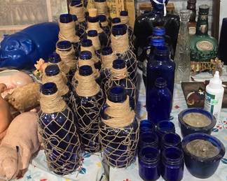 Colbalt Blue Bottles