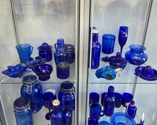 Vintage Cobalt Blue Glass