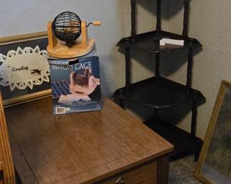Corner Cabinet - Side Table - Bingo Game