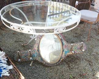 Outdoor Patio table and entry mirror