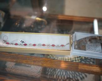 Vintage coral and inlaid Jewelry