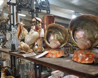 Shell art lamps
