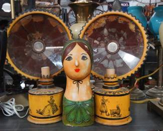 Vintage Collectibles and lighting