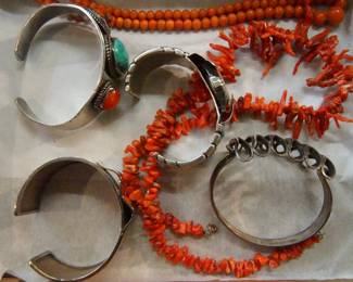 Coral and Vintage Jewelry