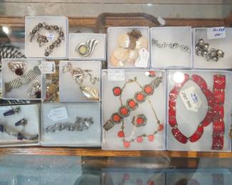 Vintage Mexico Sterling, and enamel Jewelry