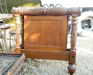 Early American Carved single bed