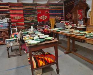 Saltillo's, Majolica and antique tables