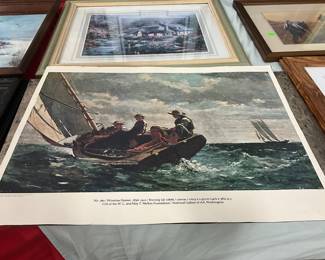 Winslow Home Print "Breezing Up" by Winslow Homer