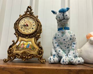 Italian Rococo Style Mantle Clock - HB Scooby Doo Plush by Toy Factory