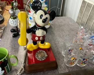Disney Mickey Mouse Rotary Dial Phone