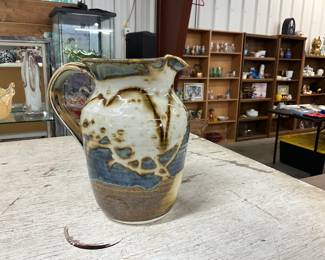 Ken Pick Abstract Stoneware Pitcher