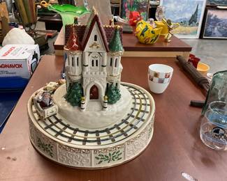 Lenox Holiday Musical roller Coaster Centerpiece