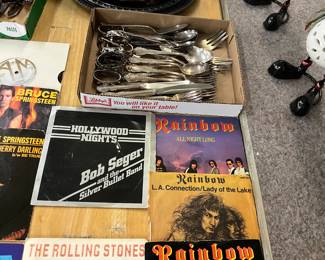 45 rpm Records - Bruce Springstein * Bob Seger * The Rolling Stones * Rainbow