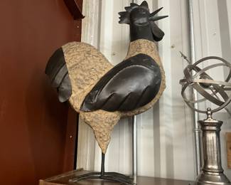 Metal & Pottery Chicken