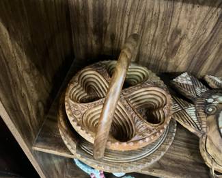 Handmade Collapsible Wood Candy Fruit Basket