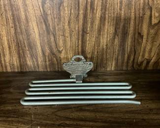 Vintage Metal Wall Mounted Trouser Hanger