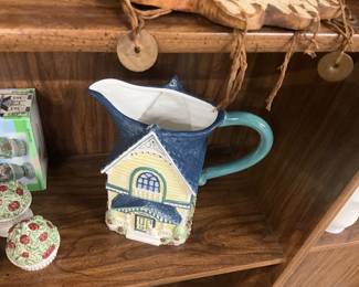 1998 Cracker Barrel Victorian House Pitcher