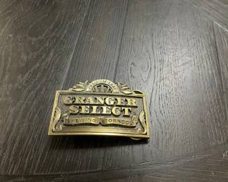 Granger Select Chewing Tobacco Brass Belt Buckle