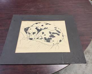 Lithograph Print "Dalmation" by G. Marlo Allen