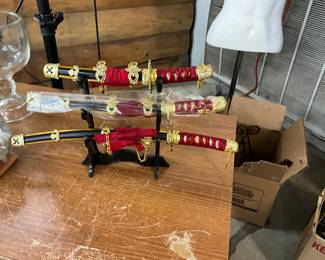 Snake Eye Tactical Two Tone 3 Piece Samurai Katana Set