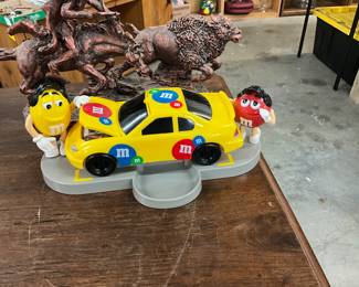 M&M's "Under the Hood" Race Car Candy Dispenser