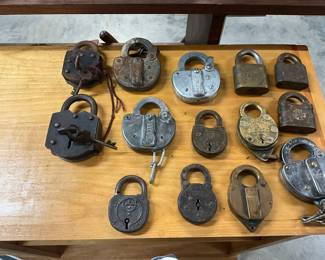 Assorted Vintage Padlocks