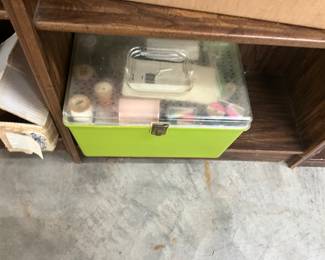 Plastic Lidded Sewing Box