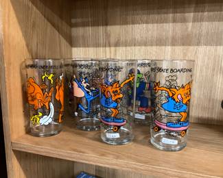 1970's Burger Chef Pepsi Cola Glasses